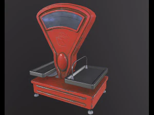 Soviet Market Treasures of Vintage Soviet Market Scales 3D Model