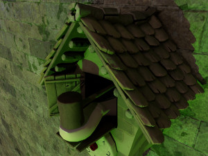 Cartoon stylized wall clock WunschPunsch Low-poly Modelo 3D
