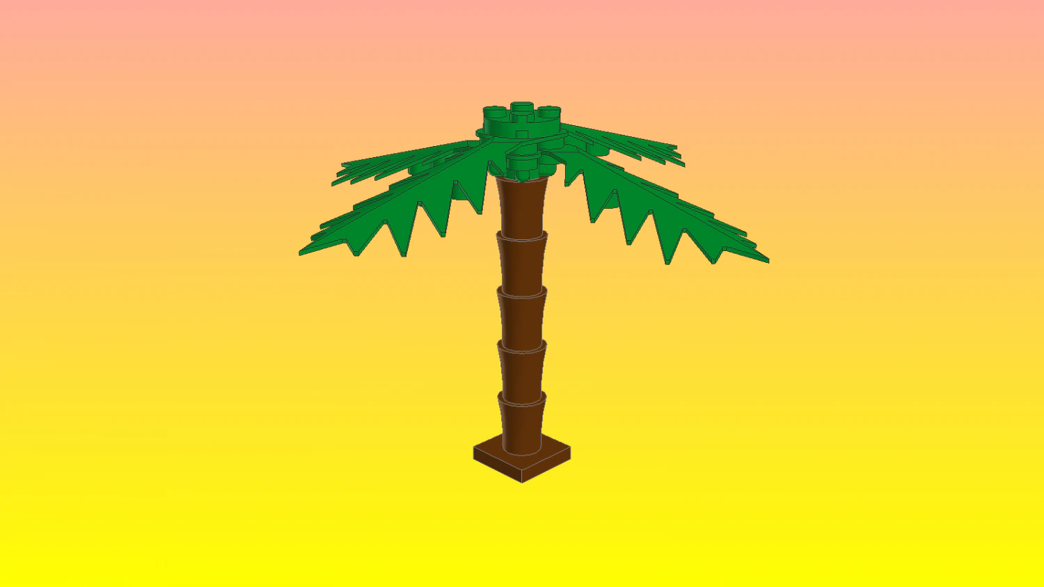 Lego Tree Model 0028 3D Model .c4d .max .obj .3ds .fbx .stl .blend 