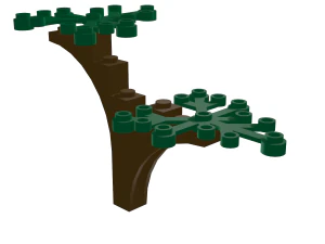 Lego Tree Model 0028 3D Model