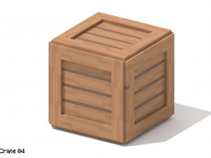 5 Voxel Wooden Crates 3D Модель