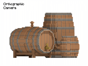 Voxel Wooden Wine Barrel Collection 3D-Modell