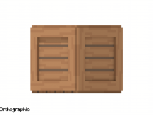 Voxel Wooden Crate 2 Model 3D