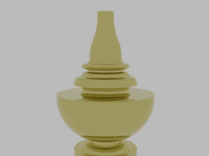 Temple Golden Kalash 3D-Modell