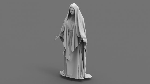 Virgin marry printable 3D मॉडल .c4d .max .obj .3ds .fbx .stl .blend