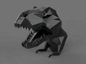 3D DINASOUR PRINTABLE MODEL Modelo de Impressão 3D