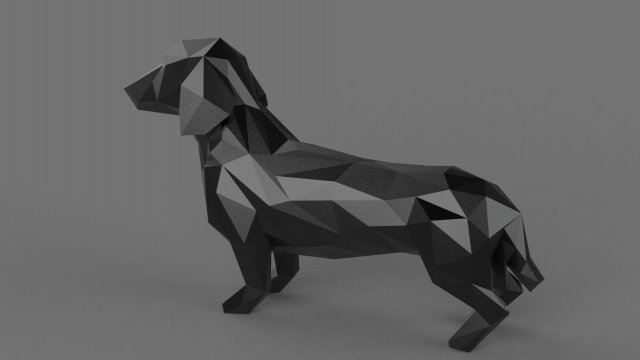 Dachshund 3d printable model Modelo de Impressão 3D .c4d .max .obj .3ds .fbx .stl .blend 