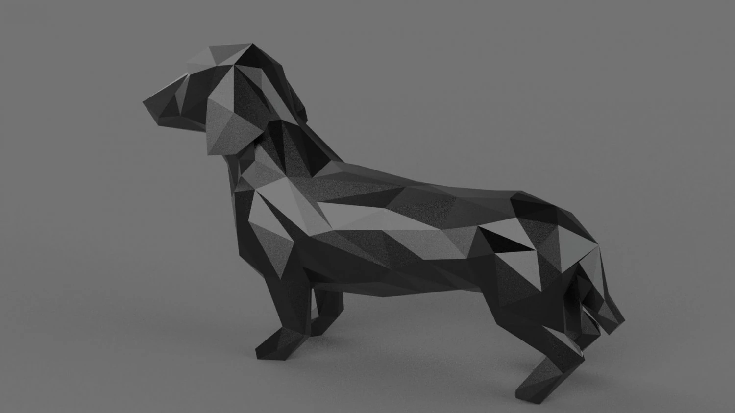 Dachshund 3d printable model 3D Print Model .c4d .max .obj .3ds .fbx .stl .blend 