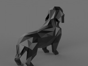 Dachshund 3d printable model Modelo de Impressão 3D