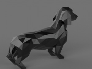 Dachshund 3d printable model Modelo de Impressão 3D
