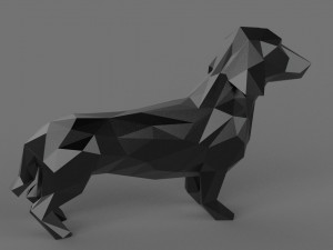 Dachshund 3d printable model Modelo de Impressão 3D