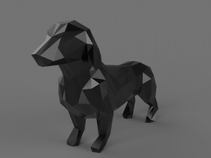 Dachshund 3d printable model Modelo de Impressão 3D