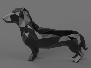 Dachshund 3d printable model 3D Print Model