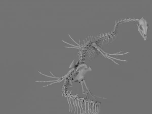 3D МОДЕЛЬ СКЕЛЕТА ДРАКОНА ДЛЯ ДРУКУ 3D Принт Модель