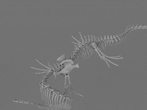 3D DRAGON SKELETON PRINTABLE MODEL 3Dプリントモデル