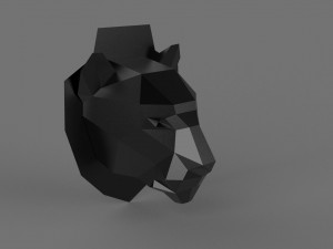 3D FEMALE LION PRINTABLE MODEL 3D Print Model