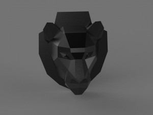 3D FEMALE LION PRINTABLE MODEL 3D Print Model