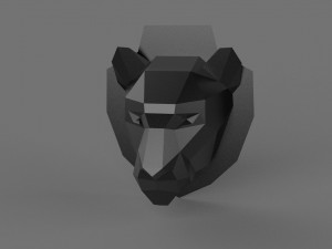 3D FEMALE LION PRINTABLE MODEL 3D Print Model