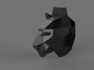 3D FEMALE LION PRINTABLE MODEL 3D Print Model