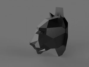 3D FEMALE LION PRINTABLE MODEL 3D Print Model