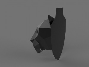 3D FEMALE LION PRINTABLE MODEL 3D Print Model