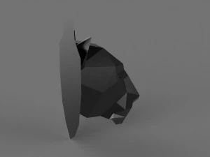 3D FEMALE LION PRINTABLE MODEL 3D Print Model
