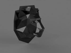 3D LOW POLY LION PRINTABLE MODEL 3D Print Model