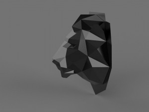 3D LOW POLY LION PRINTABLE MODEL 3D प्रिंट मॉडल