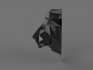 3D LOW POLY LION PRINTABLE MODEL 3D प्रिंट मॉडल