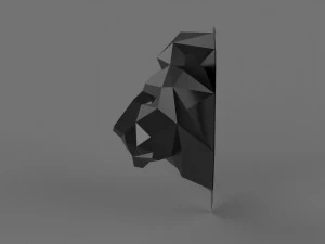 3D LOW POLY LION PRINTABLE MODEL 3D Print Model