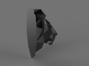 3D LOW POLY LION PRINTABLE MODEL 3D प्रिंट मॉडल
