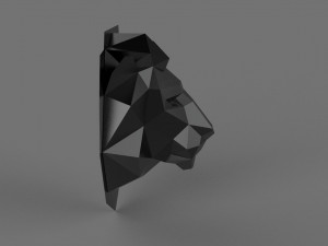 3D LOW POLY LION PRINTABLE MODEL 3D प्रिंट मॉडल