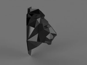 3D LOW POLY LION PRINTABLE MODEL 3D Print Model