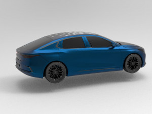Togg sedan electric car concept 3D Model
