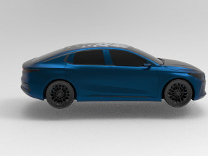 Togg sedan electric car concept 3D Model