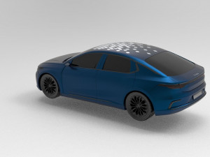 Togg sedan electric car concept 3D Model