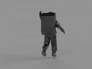 3D LOW POLY ASTRONOUT PRINTABLE MODEL 3D Model