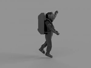 3D LOW POLY ASTRONOUT PRINTABLE MODEL 3D Model