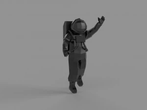 3D LOW POLY ASTRONOUT PRINTABLE MODEL 3D Model