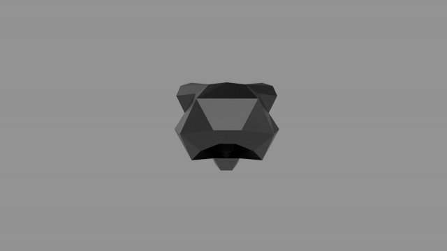 3D LOW POLY BARS MASK PRINTABLE MODEL Modelo 3D .c4d .max .obj .3ds .fbx .stl .blend 
