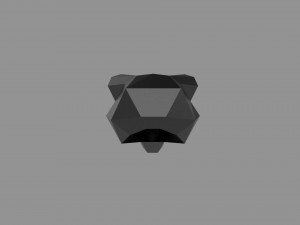 3D LOW POLY BARS MASK PRINTABLE MODEL 3D-Modell
