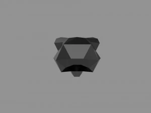 3D НИЗЬКОПОЛІНАЛЬНА МАСКА ДЛЯ ДРУКУ 3D Модель