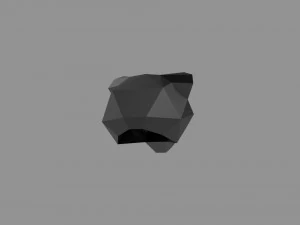 3D LOW POLY BARS MASK PRINTABLE MODEL 3D Model