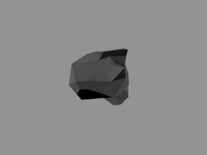 3D LOW POLY BARS MASK PRINTABLE MODEL Modelo 3D