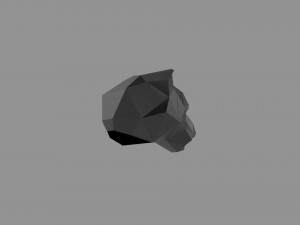 3D LOW POLY BARS MASK PRINTABLE MODEL Modelo 3D