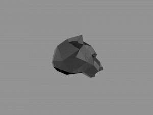 3D LOW POLY BARS MASK PRINTABLE MODEL Modelo 3D