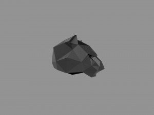 3D LOW POLY BARS MASK PRINTABLE MODEL Modelo 3D