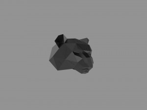 3D LOW POLY BARS MASK PRINTABLE MODEL Modelo 3D