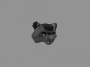 3D LOW POLY BARS MASK PRINTABLE MODEL 3D Model