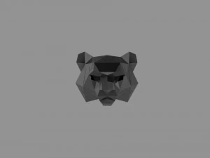 3D LOW POLY BARS MASK PRINTABLE MODEL 3D Model